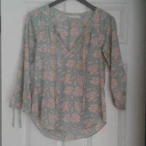 Lauren Conrad floral blouse